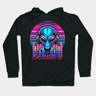 Synthwave alien Hoodie